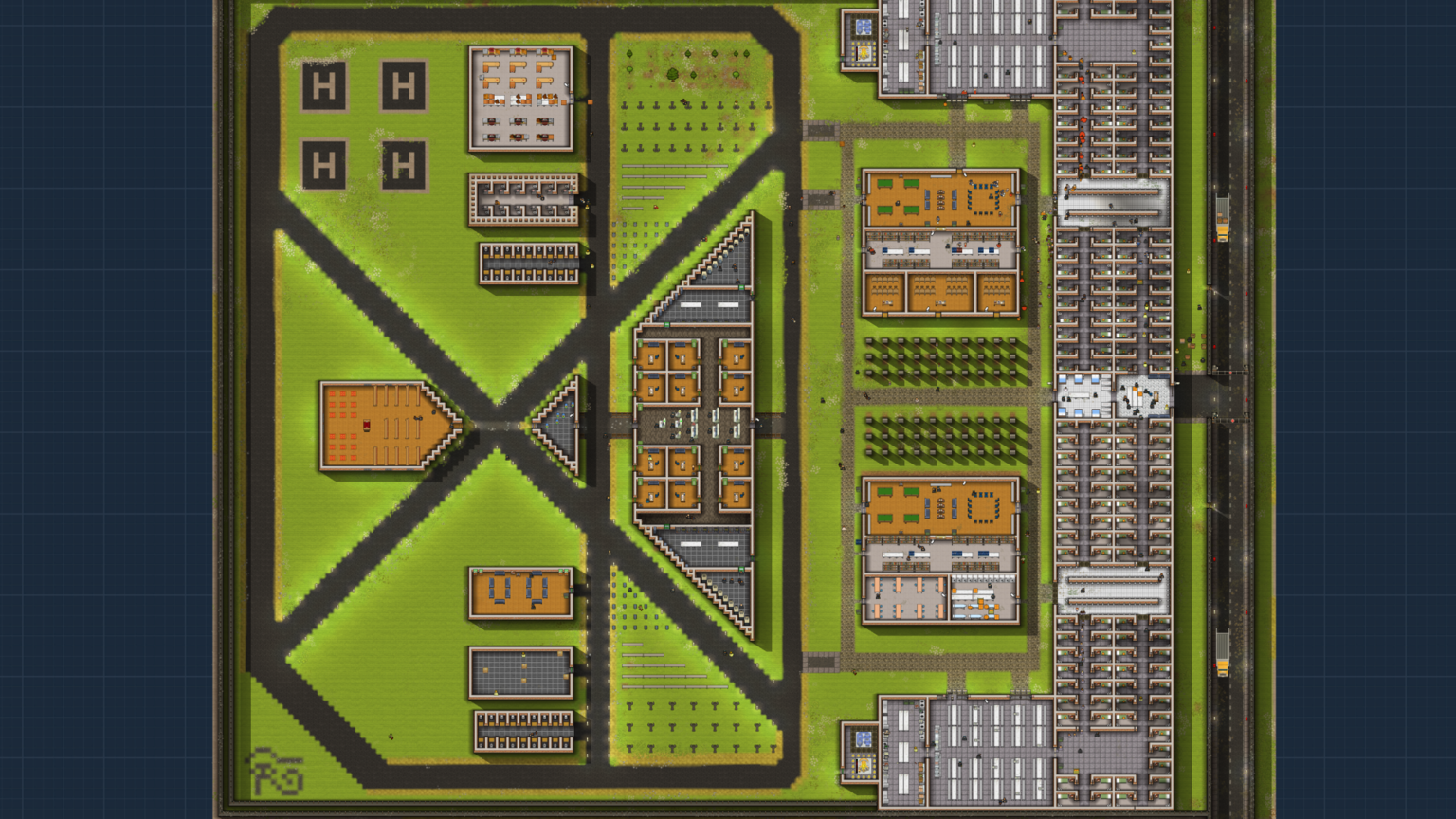 nice prison architect layout