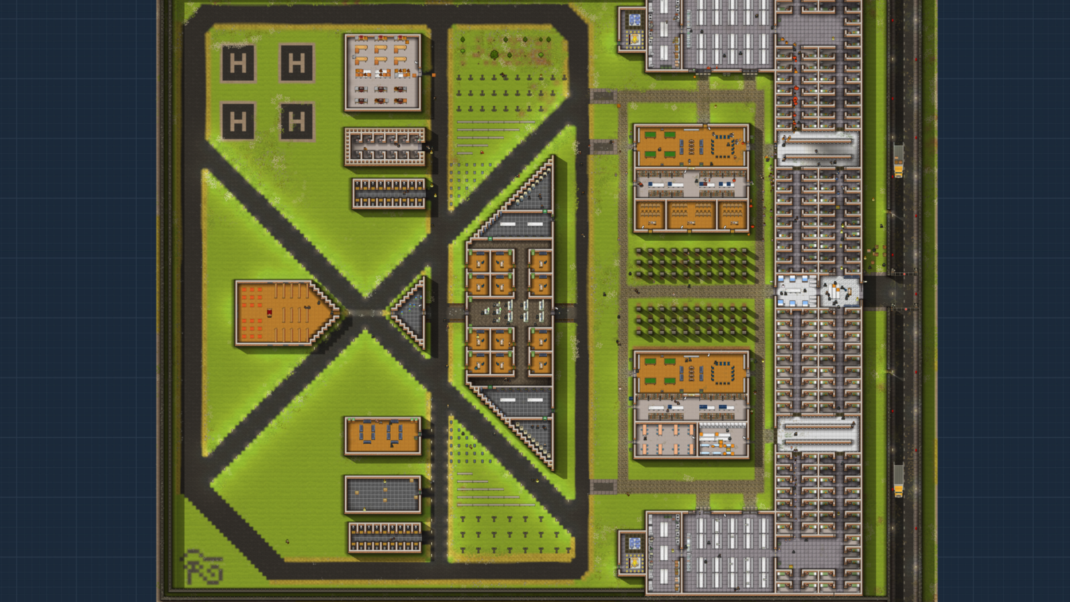 prison architect layout small buildable