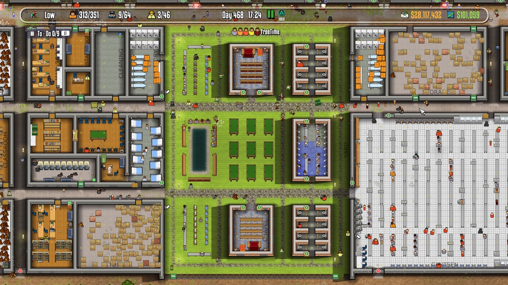prison architect small prison layout